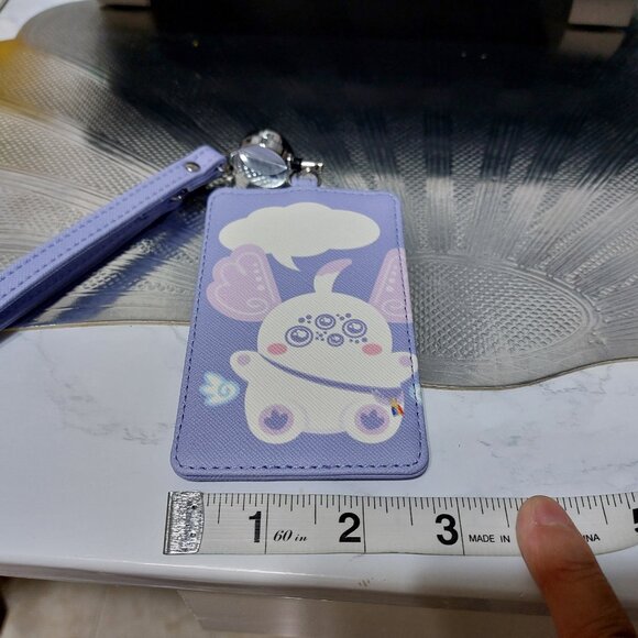 Pretty Practical Clip On ID Card Holder Mini Wallet One Slot Only - Picture 8 of 8